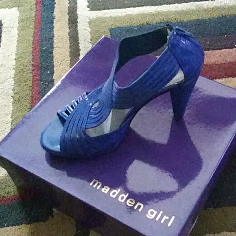 Madden girl blue heels